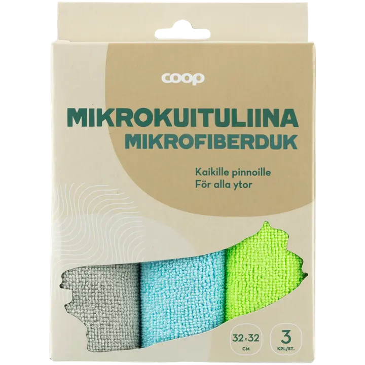 Coop mikrokuituliina 3 kpl