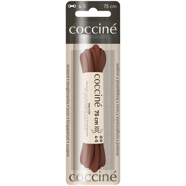 Coccine kengännauha 75 cm, ruskea