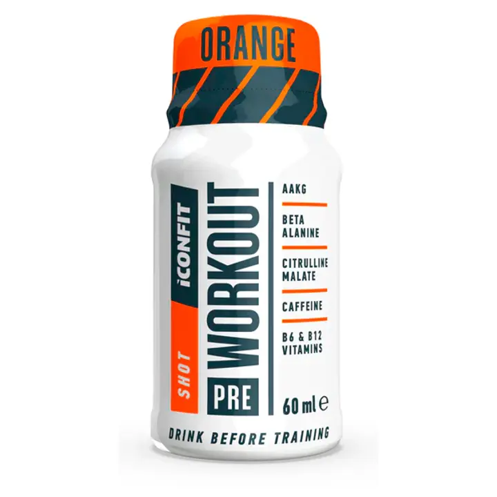 ICONFIT Pre Workout Shot 60ML - Apelsin