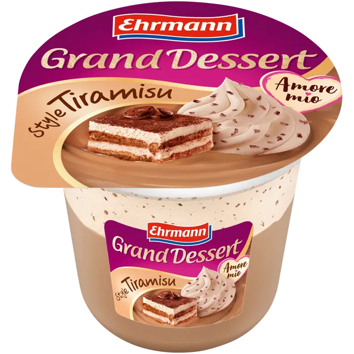 Ehrmann Grand Dessert kahvivanukas kermavaahdolla style tiramisu 190 g