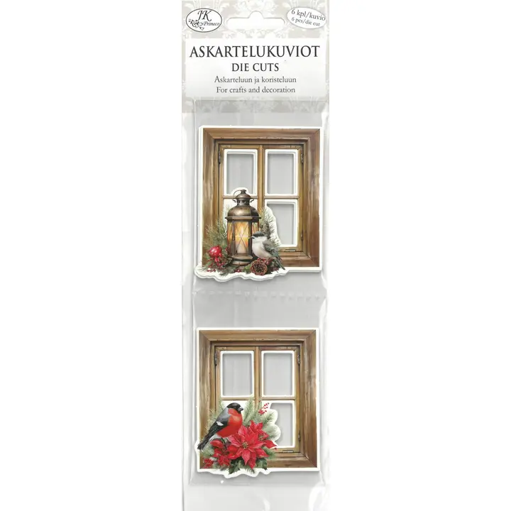 J.K. Primeco askartelukuviot kapea Ikkunat ruskea