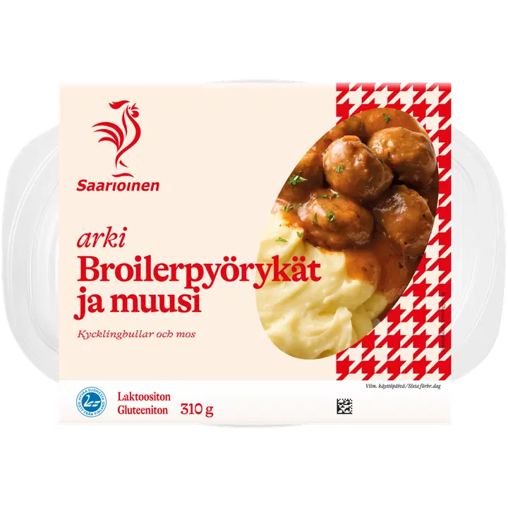 Saarioinen Broilerpyörykät ja muusi 310g
