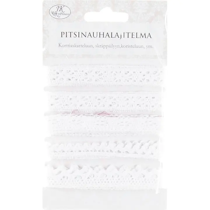 J.K. Primeco pitsinauhalajitelma valkoinen