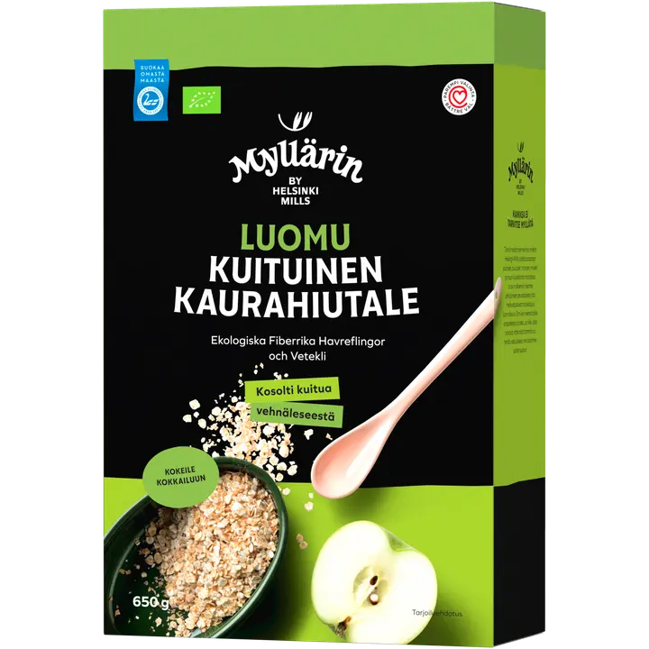 Myllärin Luomu Kuituinen Kaurahiutale 650 g
