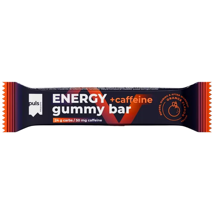 PULS Energy Gummy bar+caffeine appelsiini 30g