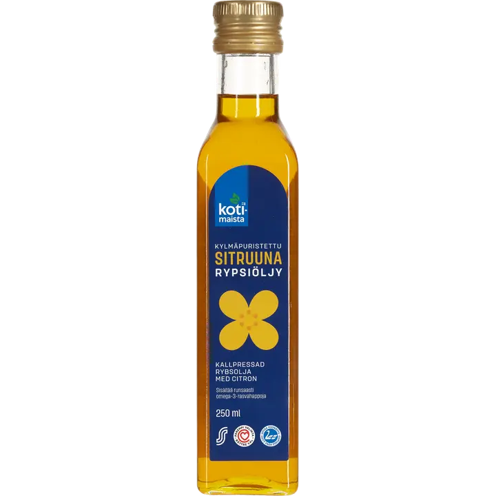 Kotimaista külmpressitud rüpsiõli sidruniga 250 ml
