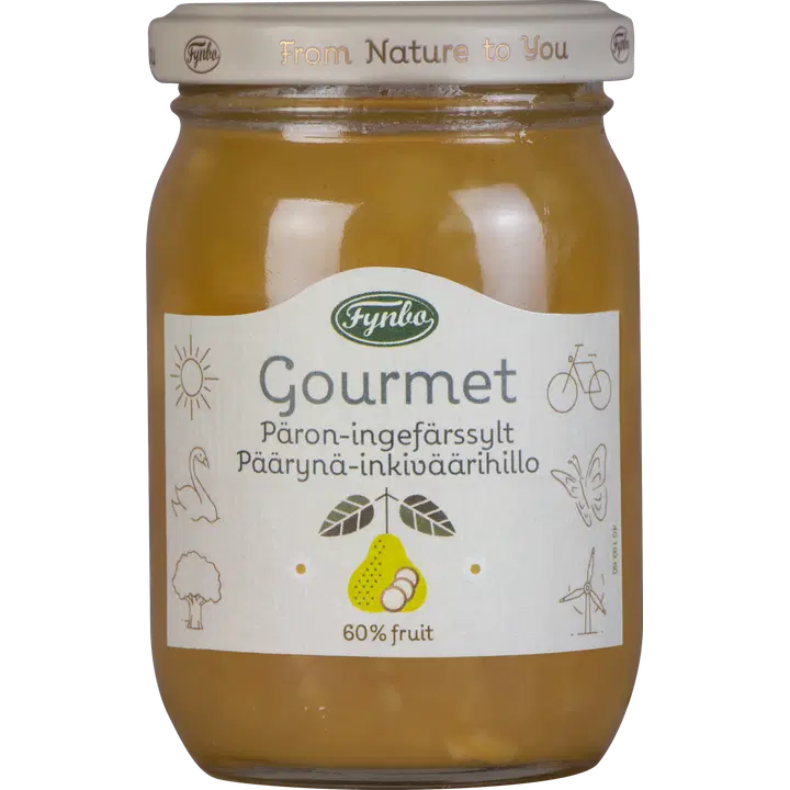 Fynbo Gourmet päärynä-inkiväärihillo 210g