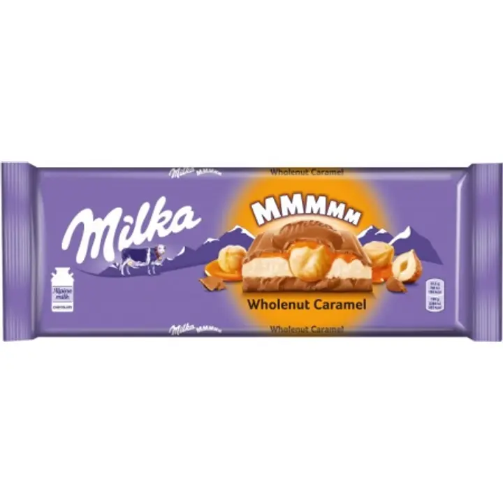 Milka Toffee tervete pähklitega piimašokolaad 300 g