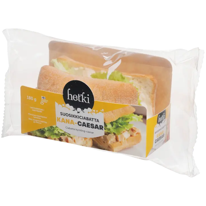 Fresh Hetki Suosikkiciabatta Kana-caesar 180g