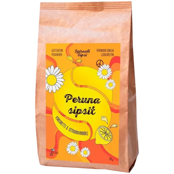 Spiraaliperuna Oy vinegrette & sitruunankuori perunasipsit 100 g