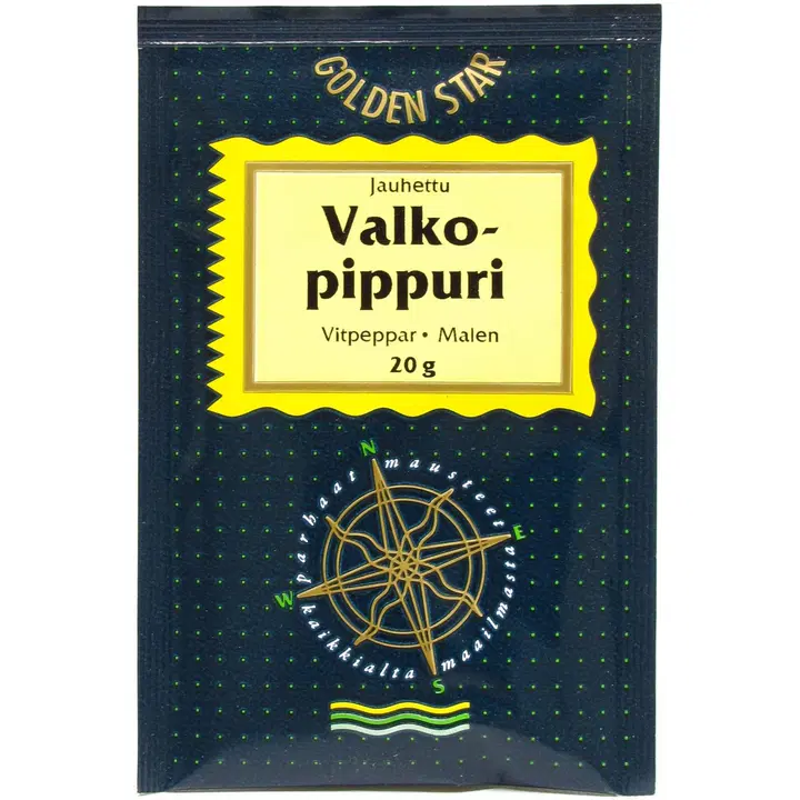 Golden Star jauhettu valkopippuri 20g