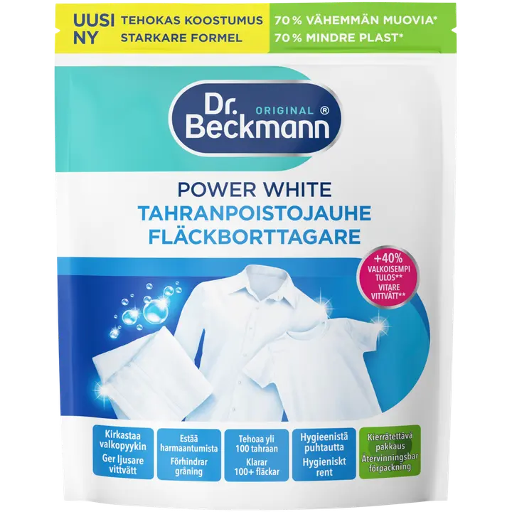 Dr Beckmann Power White Tahranpoistojauhe 400 g