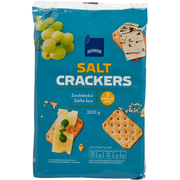 Rainbow 300g Salt Crackers suolakeksi