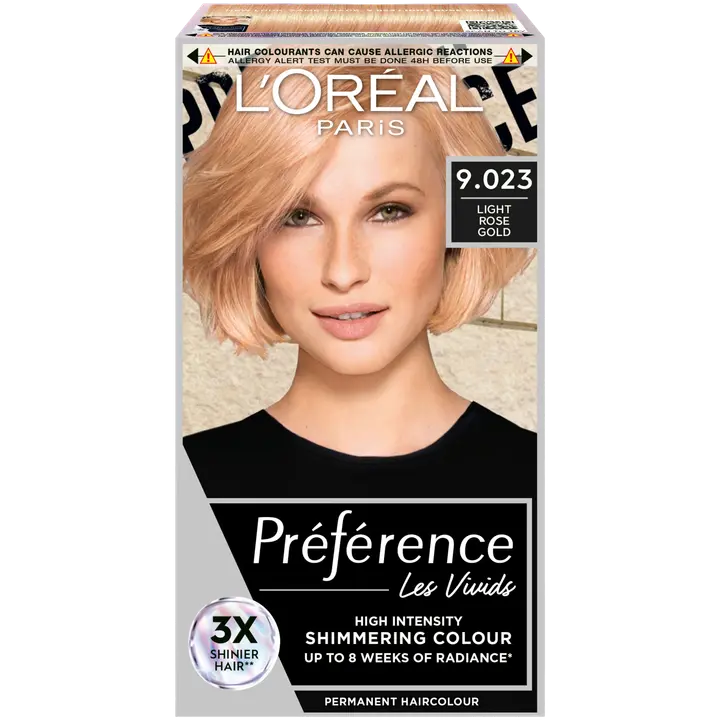 L'Oréal Paris Préférence Vivid Colours Light Rose Gold intensiivinen kestoväri 1kpl