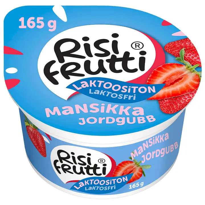 Risifrutti laktoositon mansikka riisivälipala 165g
