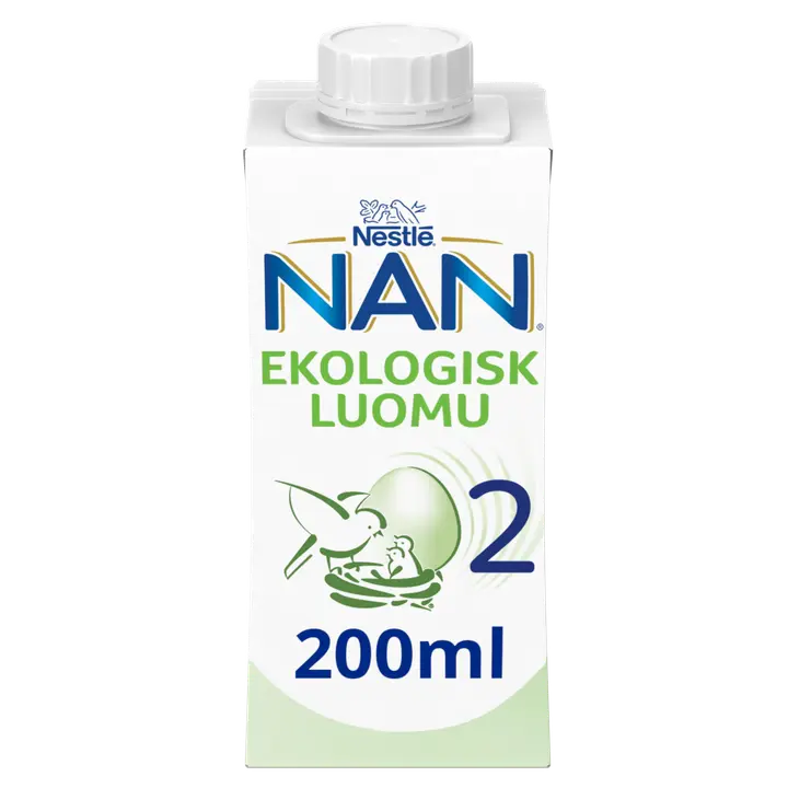 Nestlé Nan 2 Käyttövalmis maitopohjainen luomu vieroitusvalmiste 200ml