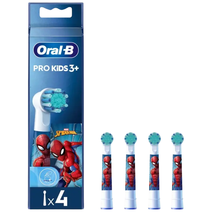 Oral-B Lasten vaihtoharjat Spiderman 4 kpl