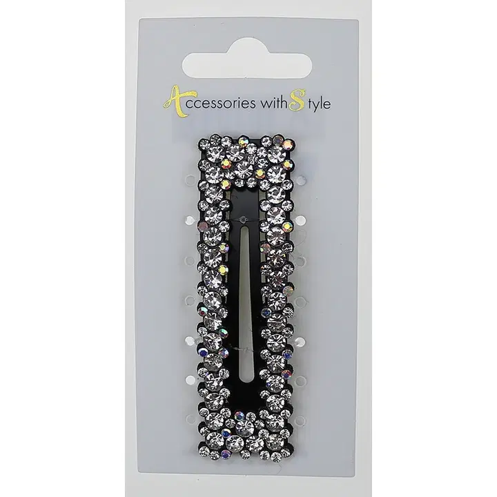 Juukseklamber kandiline hõbedane