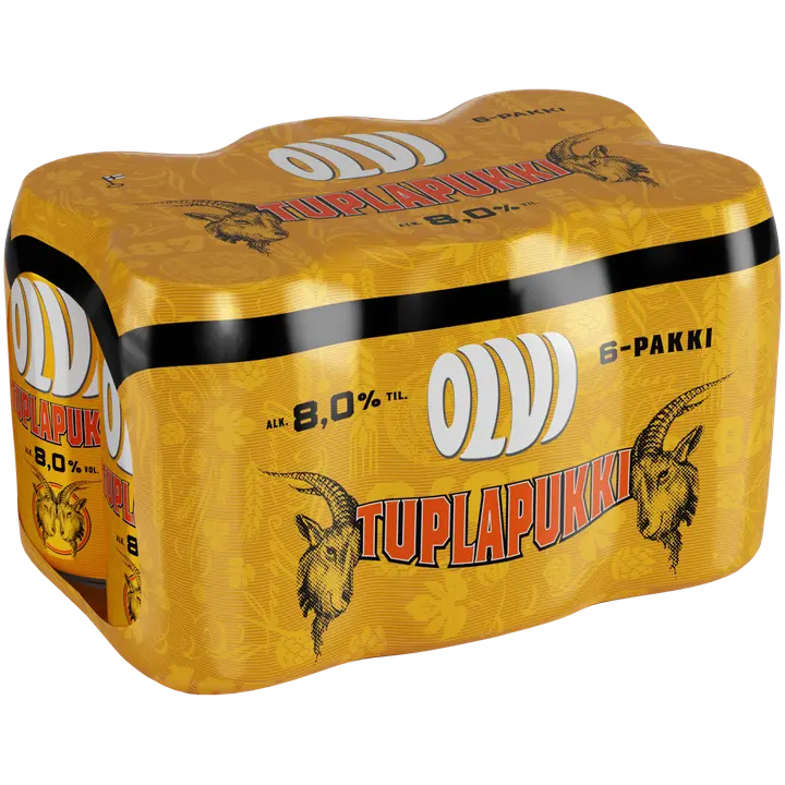 6xOLVI Tuplapukki 8,0 % 0,33 l tlk