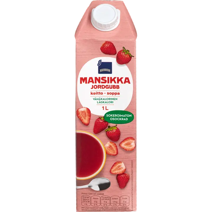Rainbow 1l sokeroimaton mansikkakeitto
