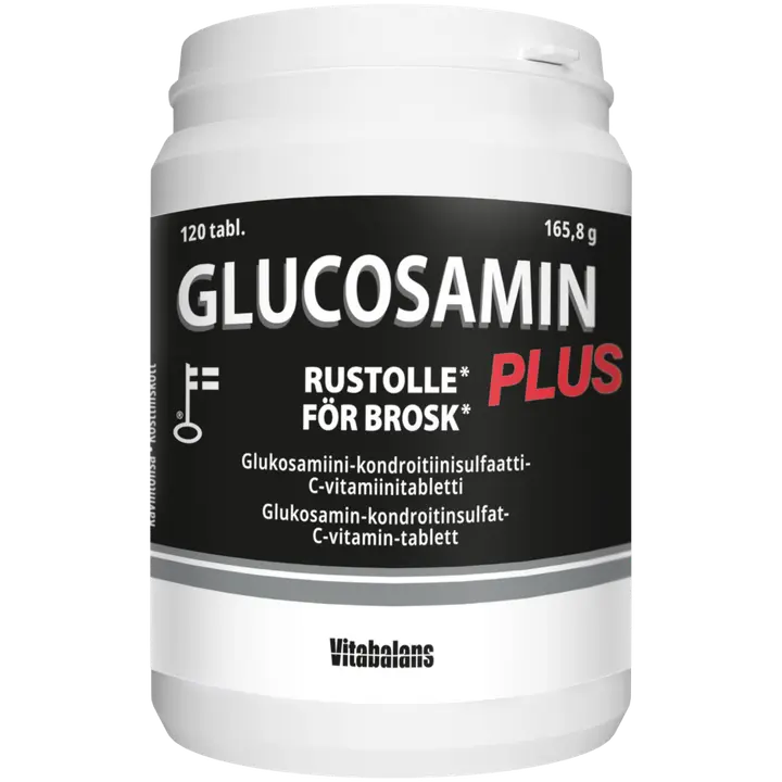 Glucosamin Plus, Glukosamiini-kondroitinsulfaatti-C-vitamiini, 120 tabl., Vitabalans