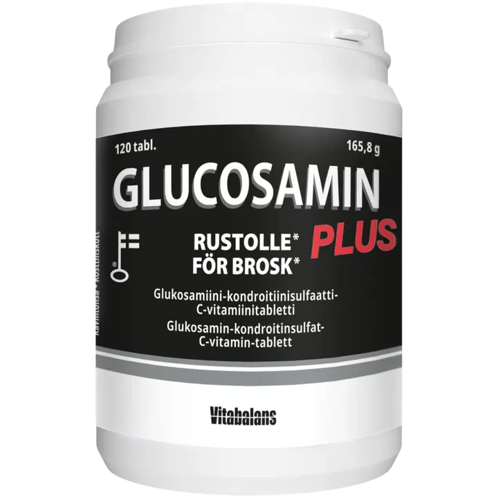 Glucosamin Plus, Glukosamiini-kondroitinsulfaatti-C-vitamiini, 120 tabl., Vitabalans