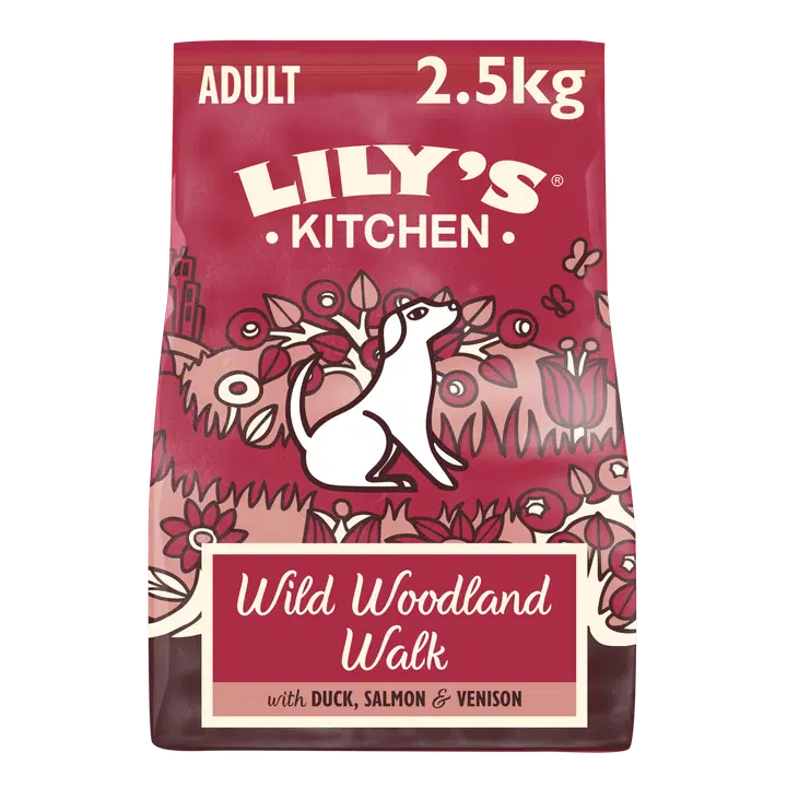 Lily's Kitchen 2,5kg Wild Woodland Walk sis. ankkaa, lohta ja peuraa koiranruoka