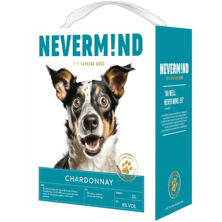 Nevermind Chardonnay 8 til-% 2L BIB