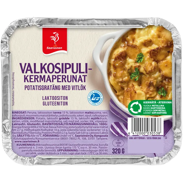 Saarioinen Valkosipulikermaperunat 320g