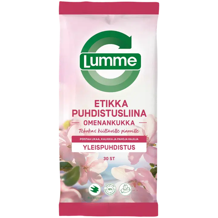 Lumme Omenankukka Etikkapuhdistusliina 30kpl