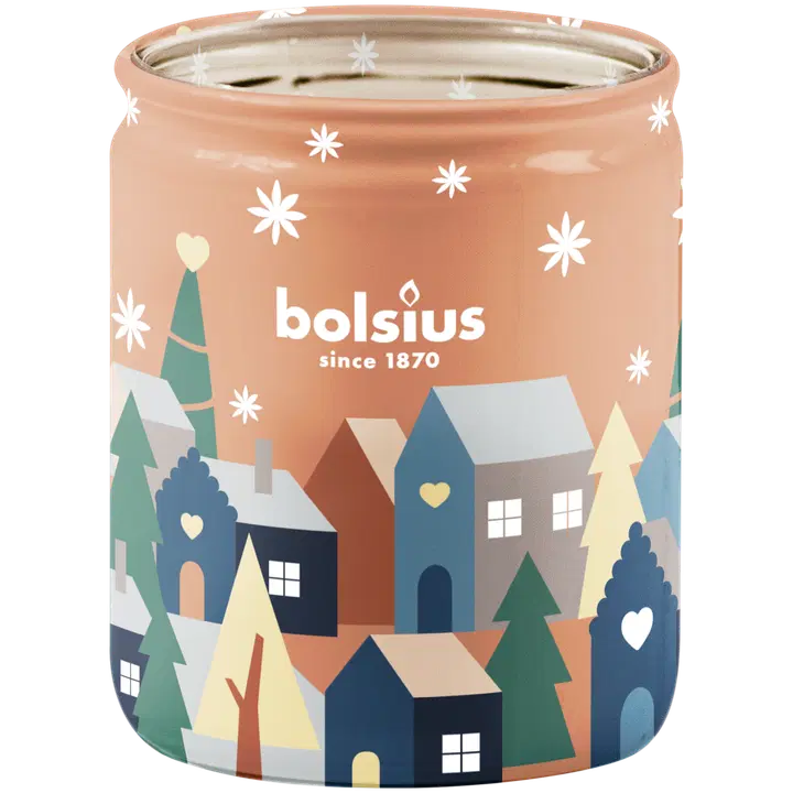 Bolsius True Glow - tuoksukynttilä lasipurkissa - Silent Night - 8,2x6,8 cm