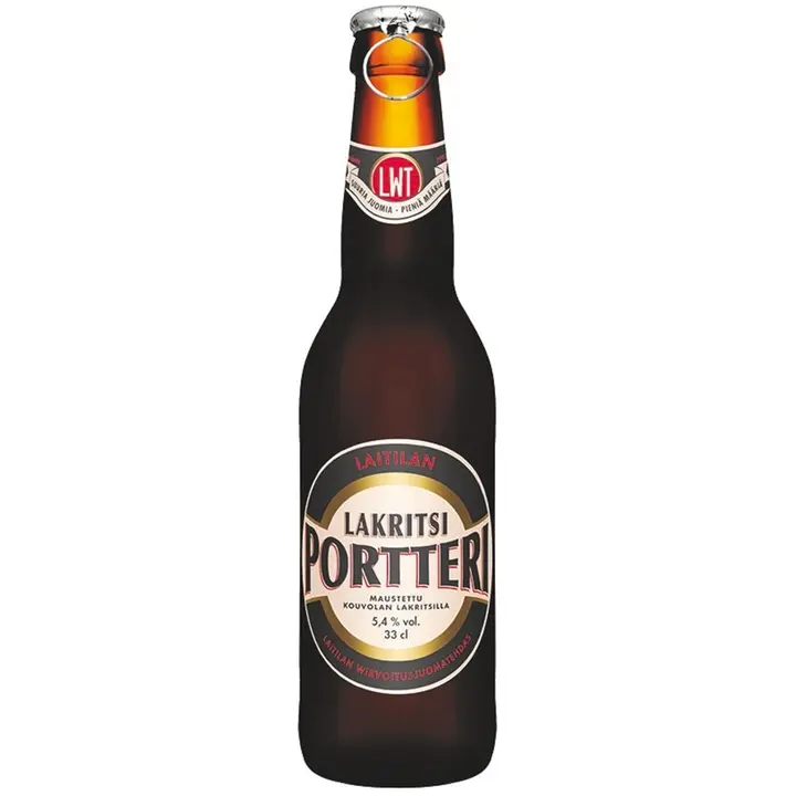 Laitilan Lakritsi Portteri 5,4 til-% 0,33L olut