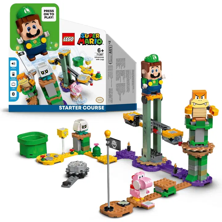 LEGO® Super Mario™ Seikkailut Luigin kanssa -aloitusrata 71387