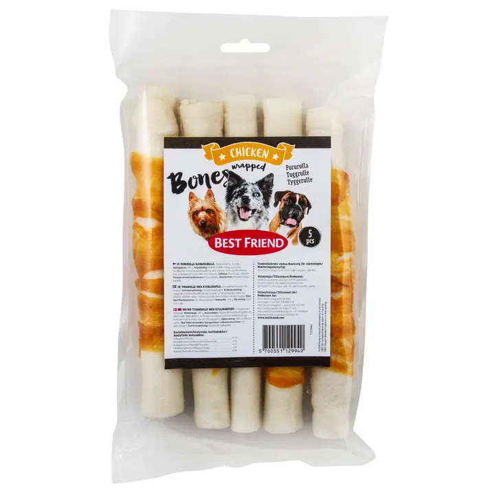 Best Friend Bones Pururulla kanafileellä 20cm 5kpl 300g