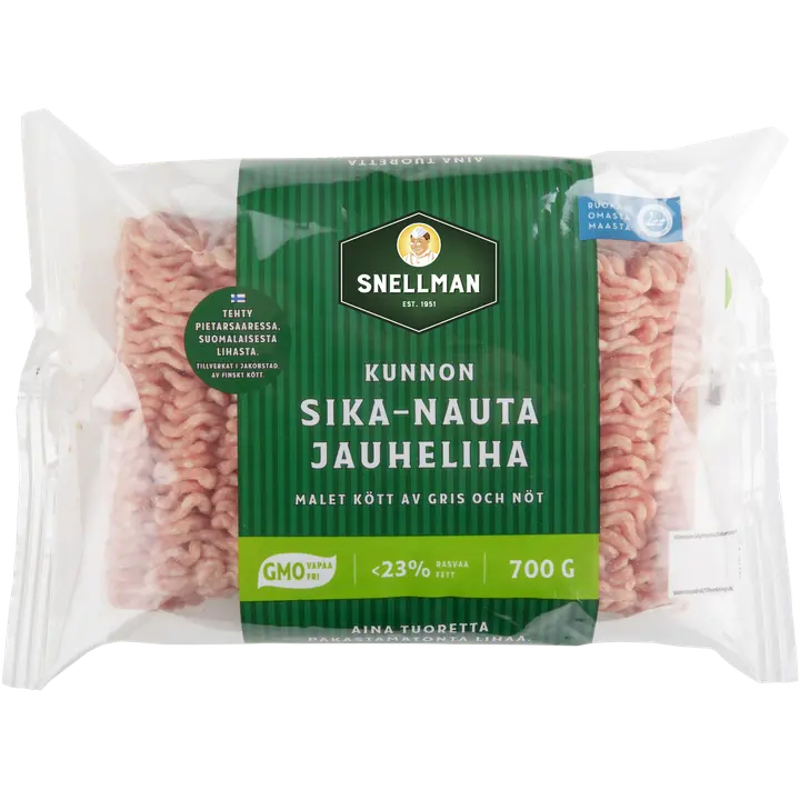 Snellman Kunnon sika-nauta jauheliha 23% 700g
