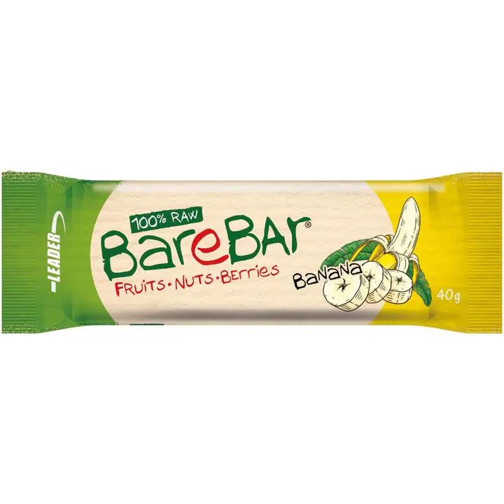 Leader BareBar banaani-toorbatoon 40 g