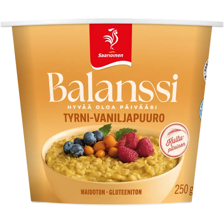 Saarioinen Balanssi Tyrni-vaniljapuuro 250g