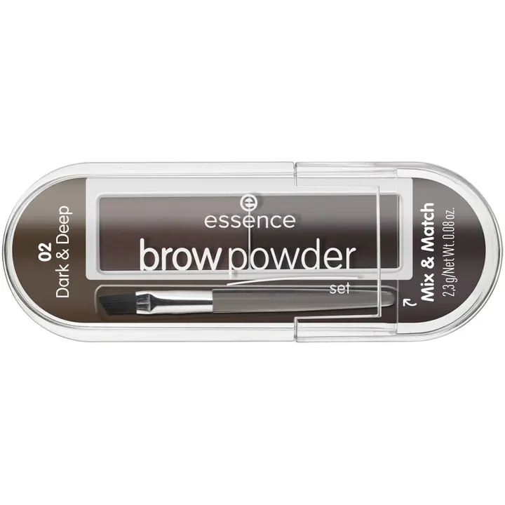 essence brow powder set 02 dark & deep 2.3 g