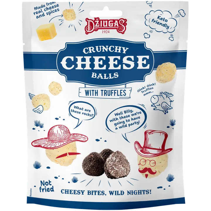 Džiugas kuivatatud juustupallid trühvli 40g