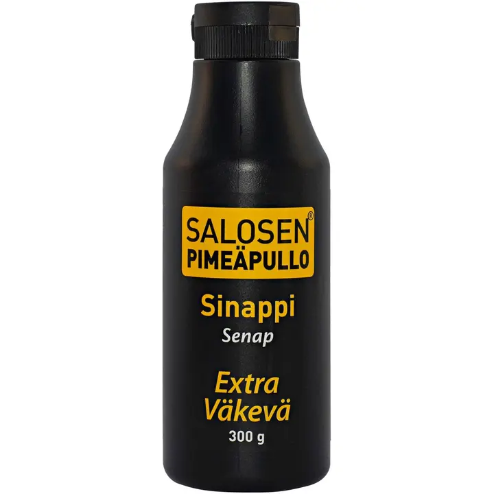 Salosen Pimeäpullo 300g Sinappi extra väkevä