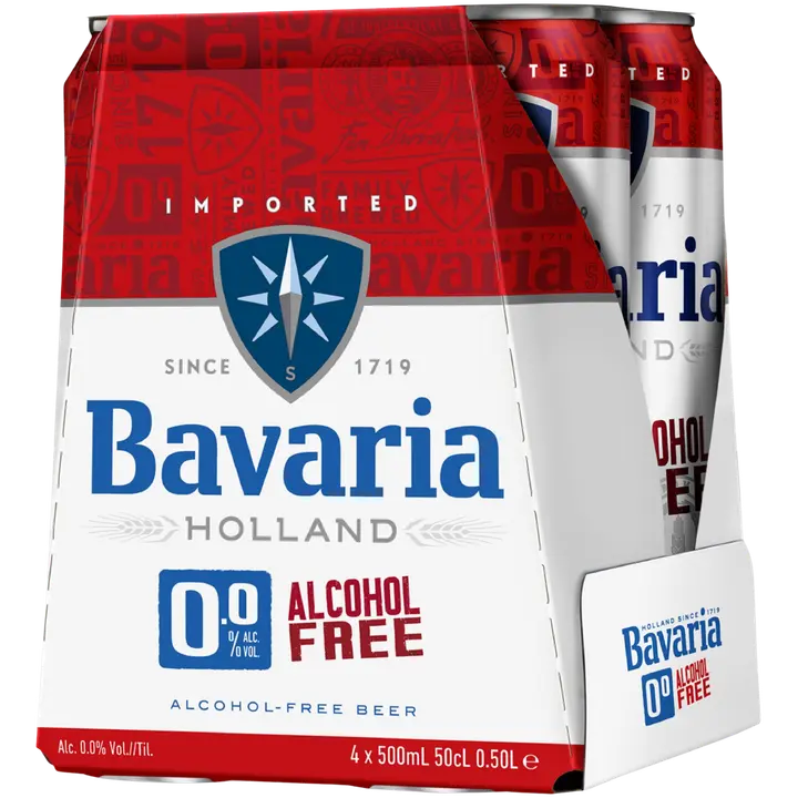 Bavaria 0,0% Premium Original Non-Alcoholic Beer 50 cl tölkki alkoholiton olut