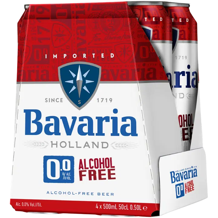 Bavaria 0,0% Premium Original Non-Alcoholic Beer 50 cl tölkki alkoholiton olut