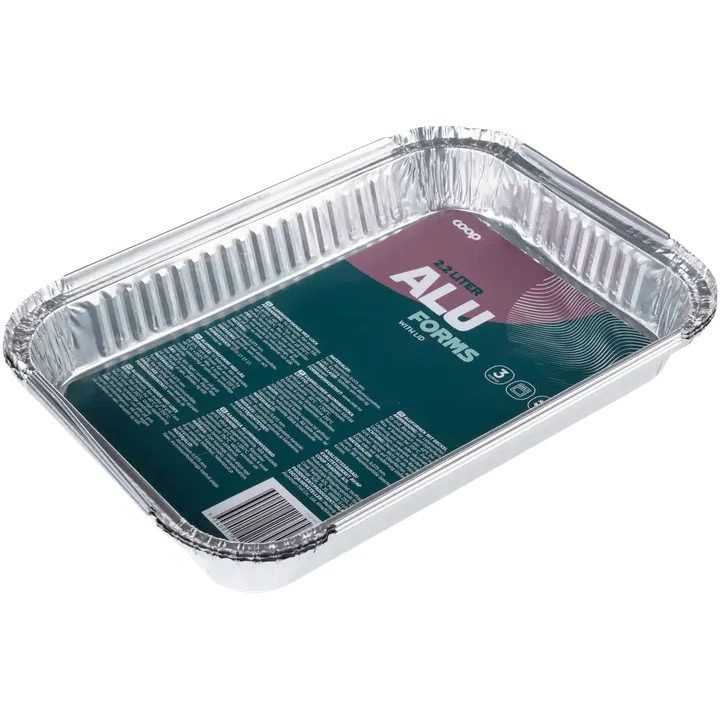 Coop alumiiniumvormid kaanega 2,2l 3tk