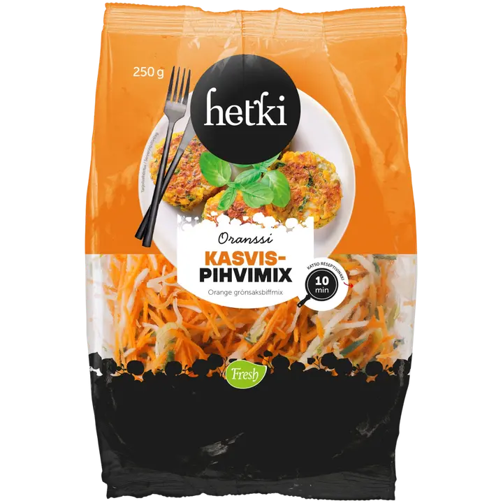 Fresh Hetki Kasvispihvimix Oranssi 250g