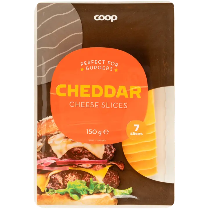 Coop Cheddar burgerijuustuviilud 150g