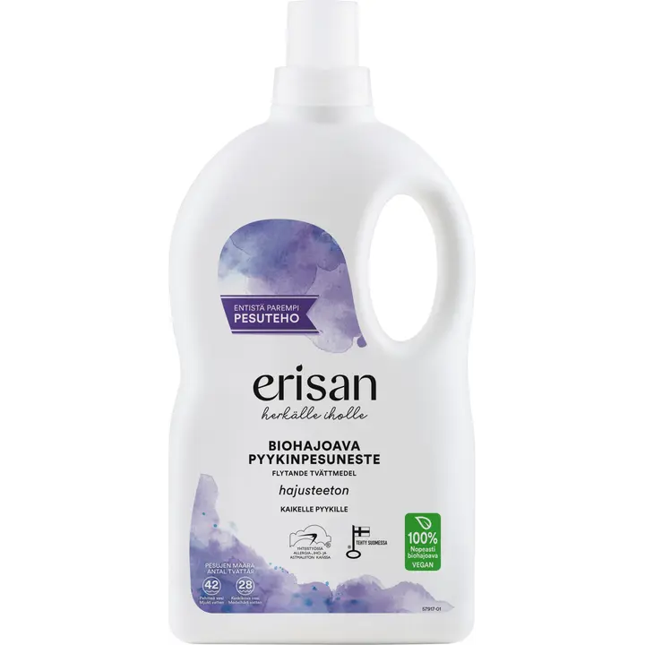 Erisan Hajusteeton Biohajoava Pyykinpesuneste 1.5l