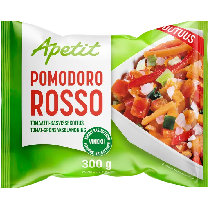Apetit Pomodoro Rosso tomaatti-kasvissekoitus pakaste 300g