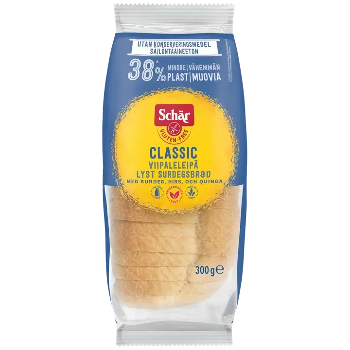 Schär 300g Classic Vaalea viipaleleipä gluteeniton
