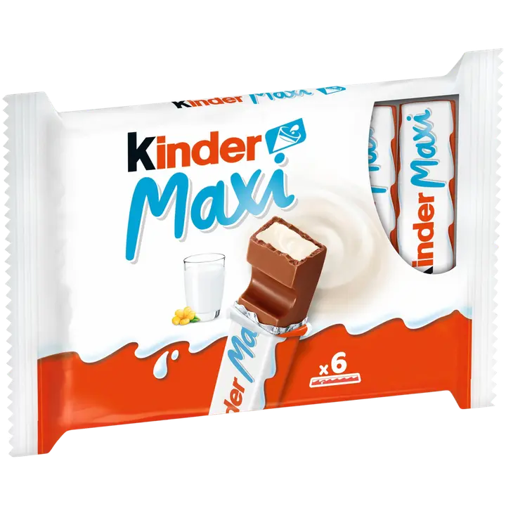 Kinder Maxi maitosuklaata maitoisalla täytteellä 126g (6kpl)