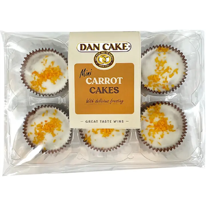 Dan Cake Mini porkkanakakut 6 kpl 150g